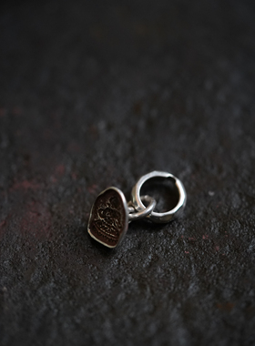 Lam手作 藏元素 绿渡母擦擦佛 风擦 侧挂 卡子 挂环文玩配饰