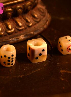 lam手作 卜笙 手工吉祥天母色子柏香籽顶珠腰珠菩提子配饰