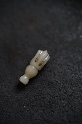 Lam手作 原创手工仿原生态骨三通佛头 文玩配饰 DIY配饰