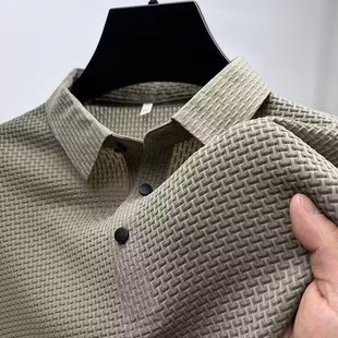 带领男款 男士 薄款 夏季 高级感商务休闲爸爸装 轻奢polo衫 保罗衫 短袖