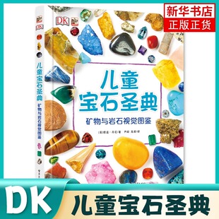 DK儿童宝石圣典 矿物与岩石视觉图鉴 DK百科全书中国少年儿童百科全书大百科少儿3-6-10岁图书漫画书科学课外书籍幼儿科普百科正版