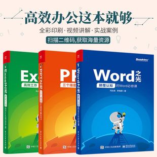 高效工作 Word必修课 Wordexcel教程书籍 颠覆认知 Excel之光 三个维度打造完美PPT Excel完全手册 PPT之光 全三册 Word之光