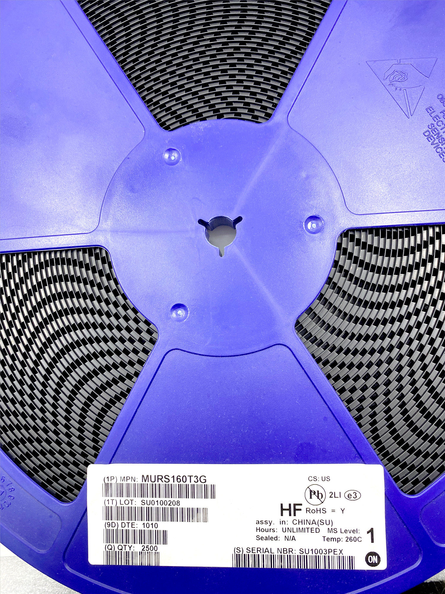 全新正品原装murs160t3g 丝印u1j 1a 600v 贴片smb快恢复二极管