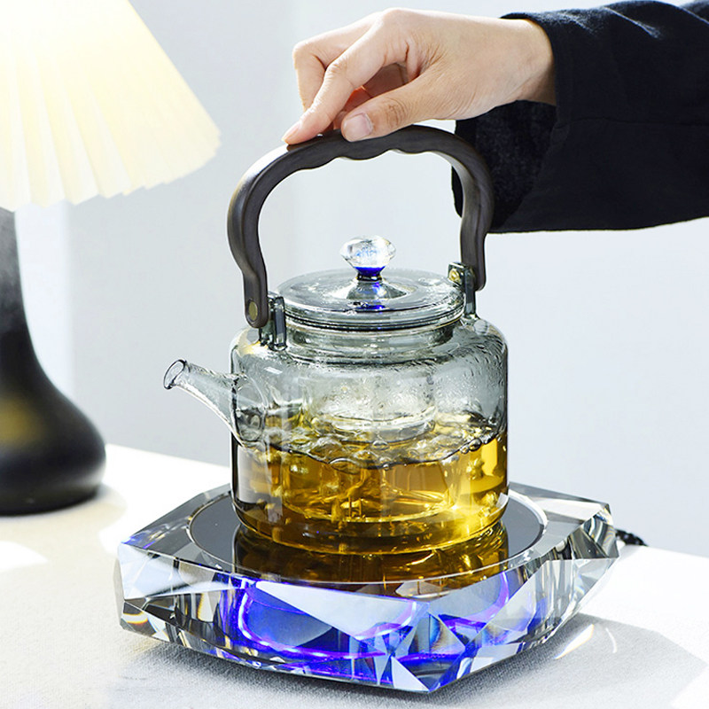 耐高温玻璃茶壶煮茶器水晶电陶炉室内花茶养生烧水壶茶炉围炉套装