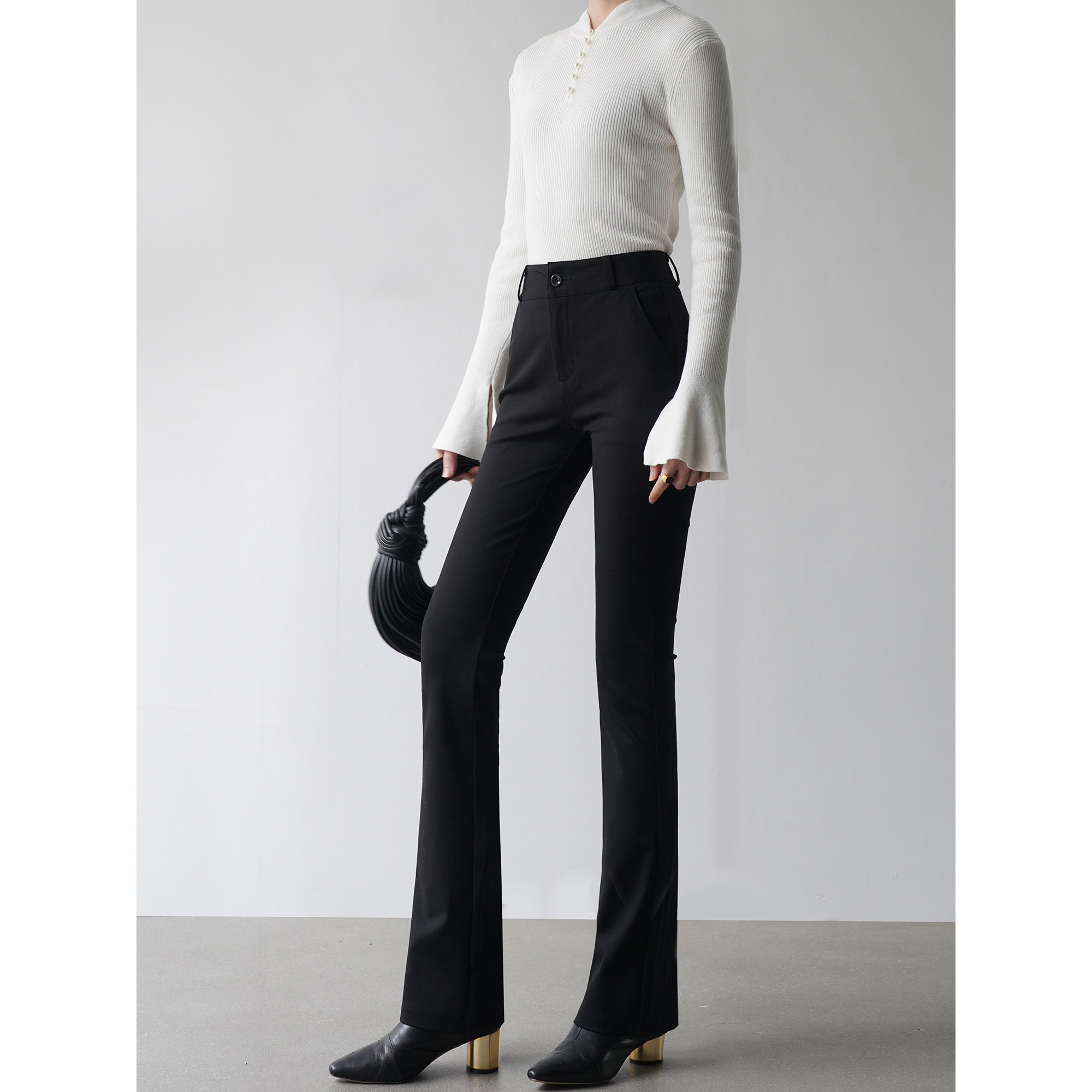 四面弹力 春夏薄款高个子裤子女显瘦高腰垂感大码休闲加长微喇裤,女装/女士精品,休闲裤,淘宝优惠券,粉丝福利购,淘宝优惠卷