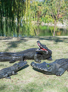 玻璃钢大型仿真动物鳄鱼