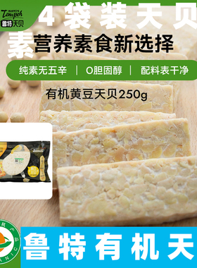 鲁特有机天贝纯素黄豆天贝纯素食植物肉tempe印尼天贝菌纳豆制品