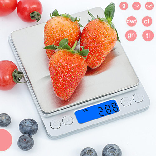 i2000不锈钢秤食物称重秤电子秤家用小型克称咖啡电子秤 厨房秤