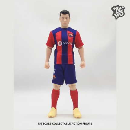 ZCWO愚者乐园巴萨足球运动员可动人偶模型体育运动风收藏动作