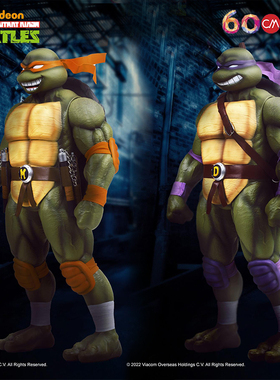 ZCWO正版手办X忍者神龟TMNT潮玩大摆件男生女孩艺术家动漫玩具