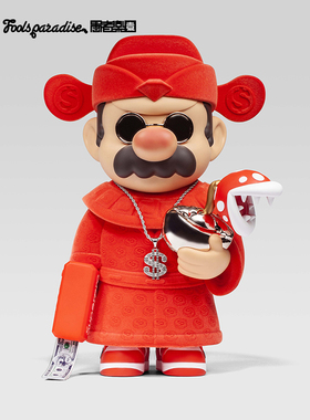 ZCWO愚者乐园植绒大红财神杀手潮玩卡通公仔礼物植绒纪念新年礼物