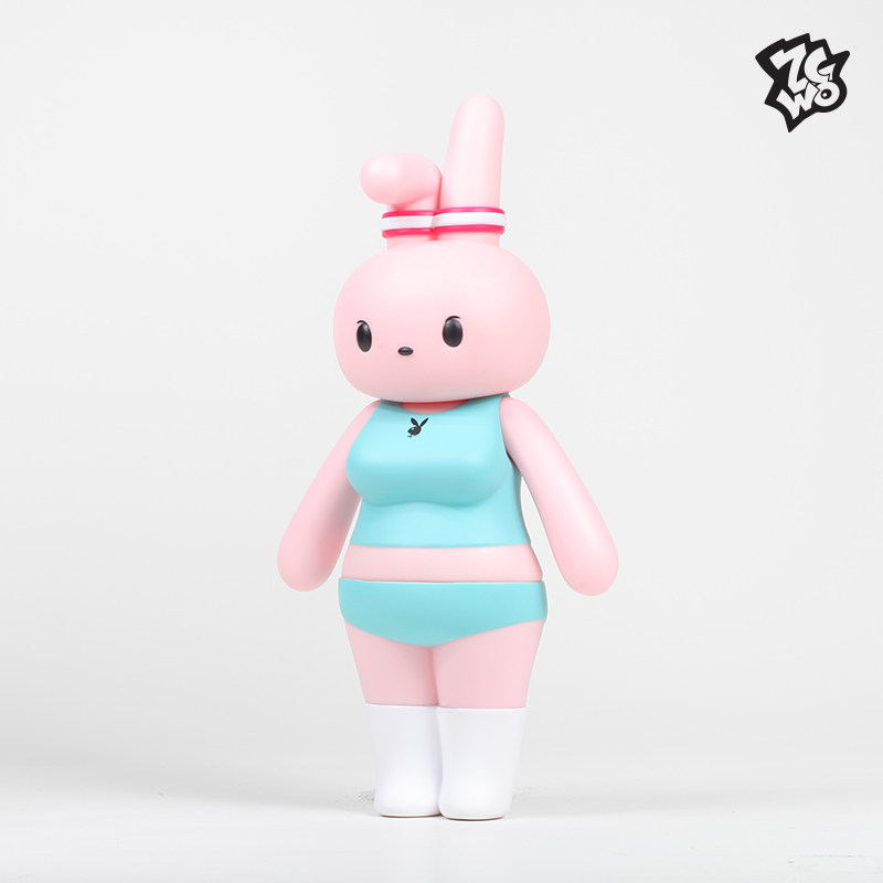 ZCWO愚者乐园联名花花公子快乐兔手办潮玩玩具送礼物摆件粉色可爱