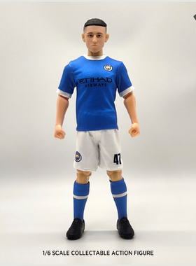 ZCWO愚者乐园曼城足球运动员可动人偶模型体育运动风收藏动作