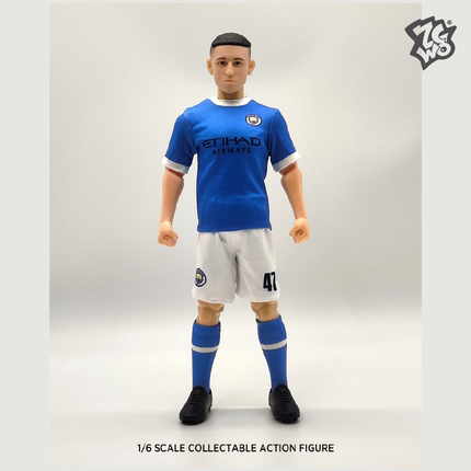 ZCWO愚者乐园曼城足球运动员可动人偶模型体育运动风收藏动作