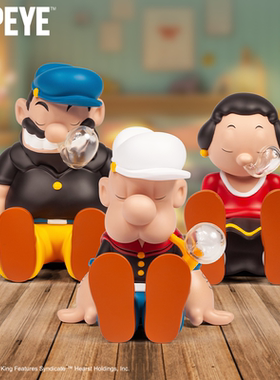 ZCWO愚者乐园正品SLEEPING POPEYE大力水手潮玩桌面摆件礼物手办