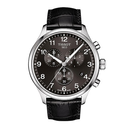 瑞士原装Tissot天梭速驰系列皮带计时石英男表T116.617.16.057.00