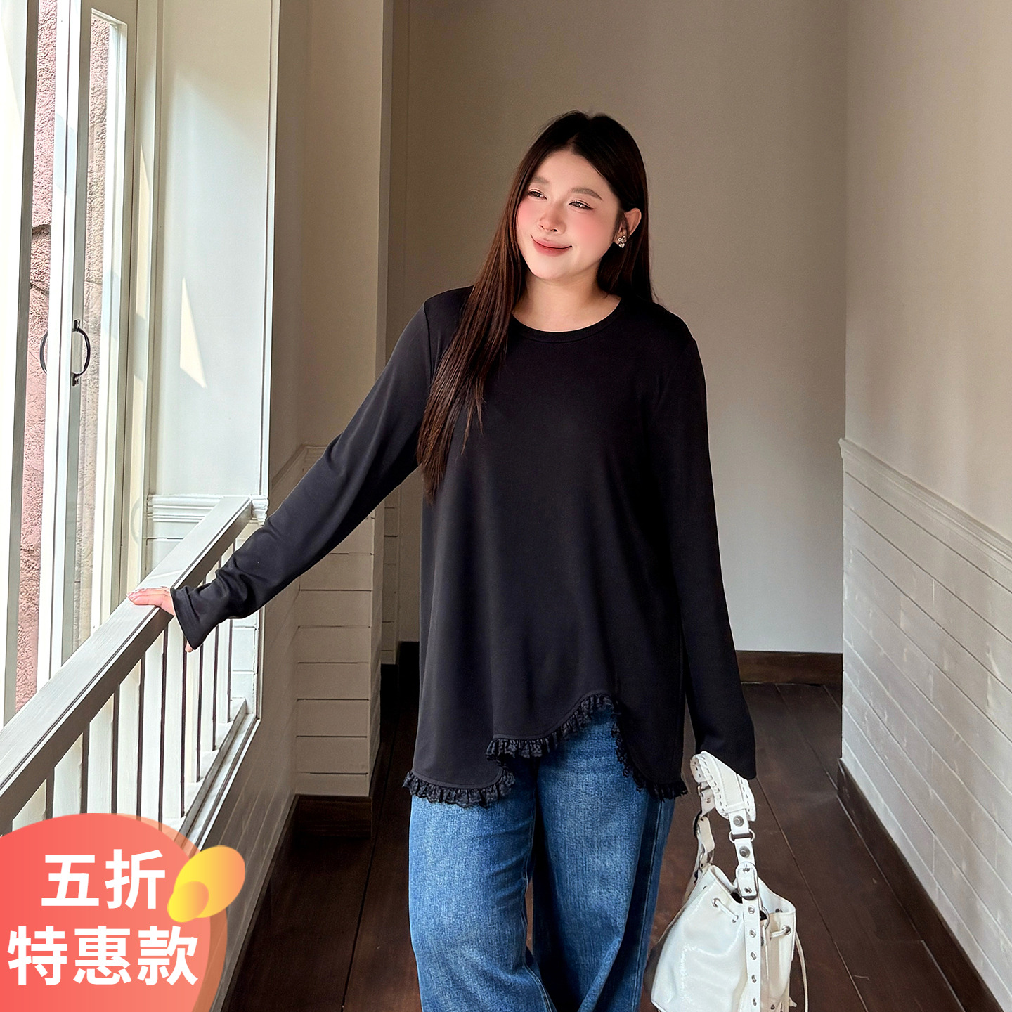 大码女装T恤宽松显瘦百搭