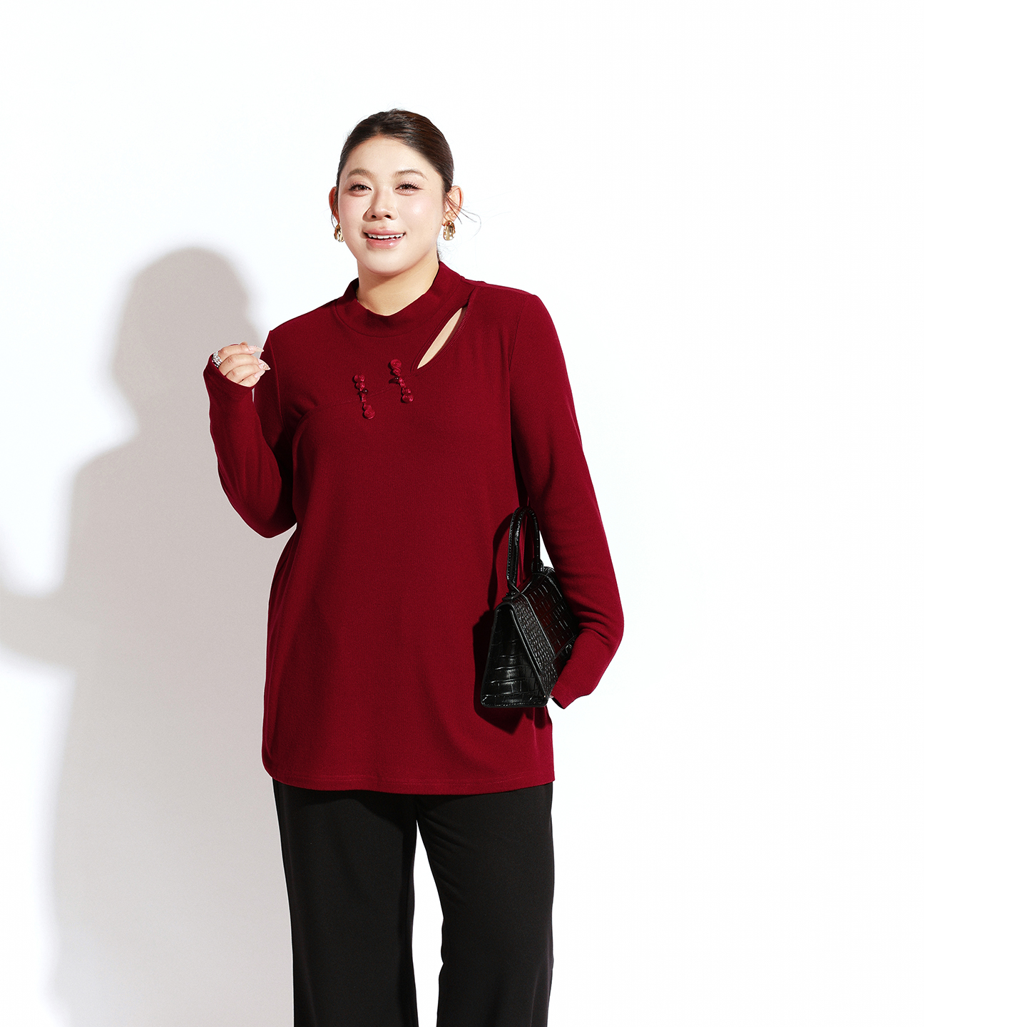 大码女装打底衫宽松显瘦百搭