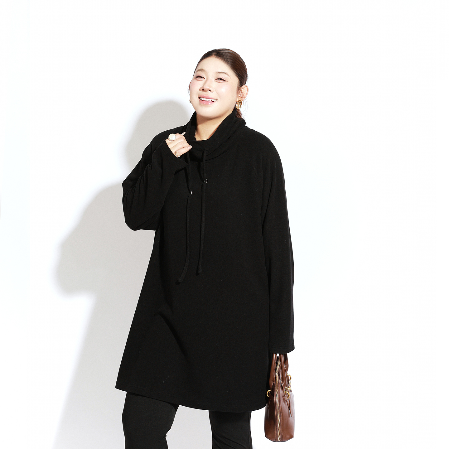 大码女装双面绒上衣宽松显瘦百搭