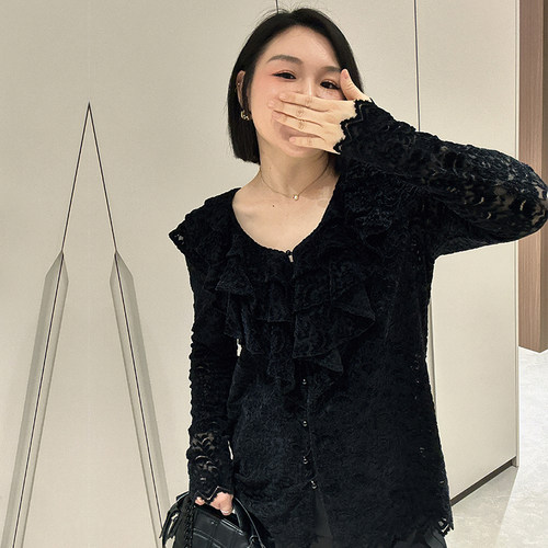 大码女装开衫宽松显瘦