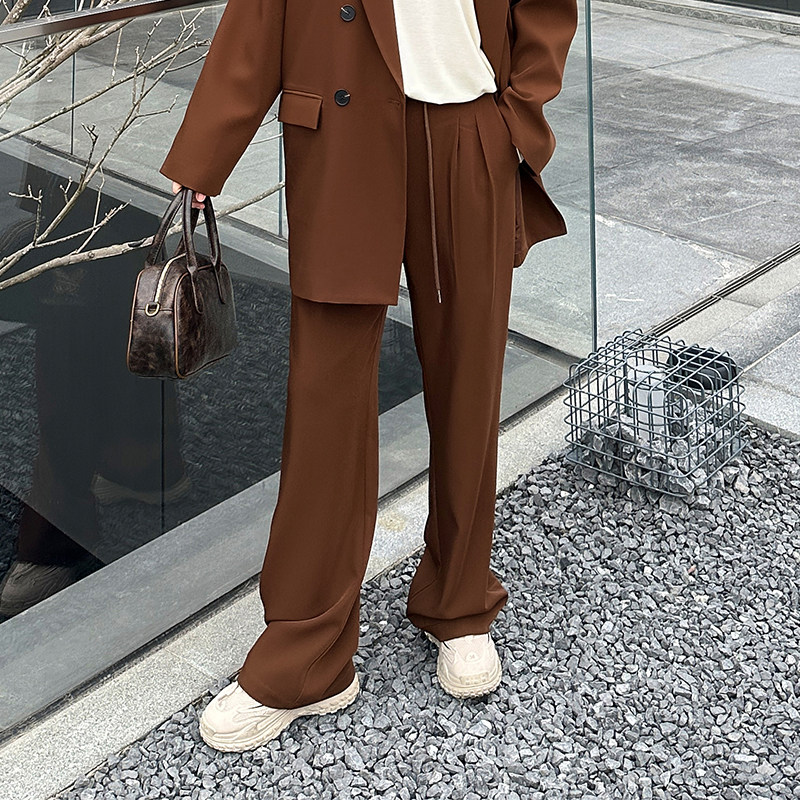 大码女装西裤垂感2024年新款200斤胖妹妹mm宽松直筒阔腿拖地长裤,女装/女士精品,大码裤装,淘宝优惠券,粉丝福利购,淘宝优惠卷