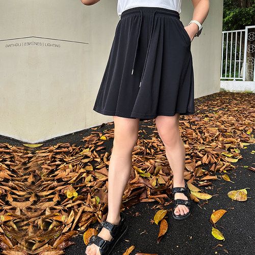 大码女装短裤裙宽松显瘦