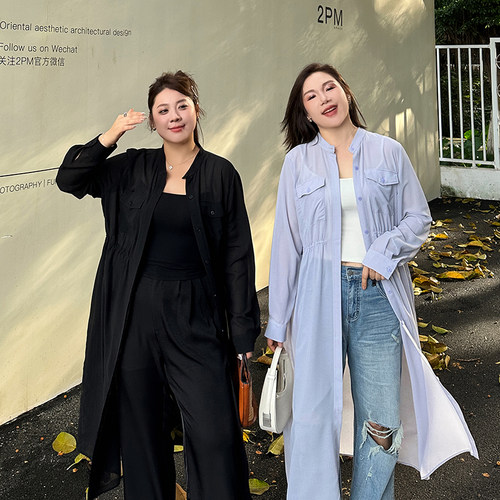 大码女装衬衫宽松显瘦