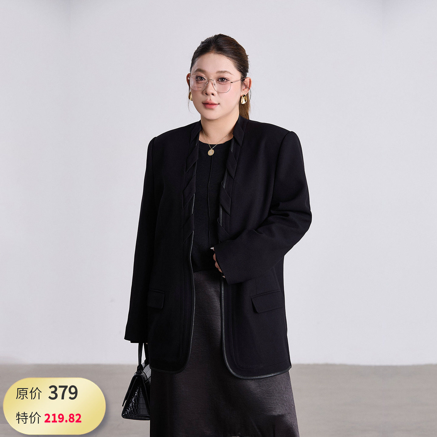 大码女装西装宽松显瘦