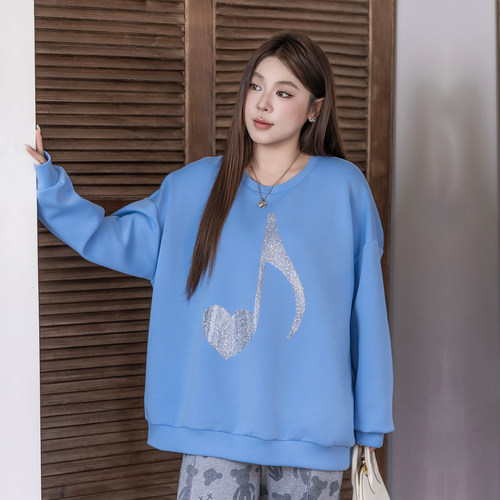 大码女装卫衣宽松显瘦百搭