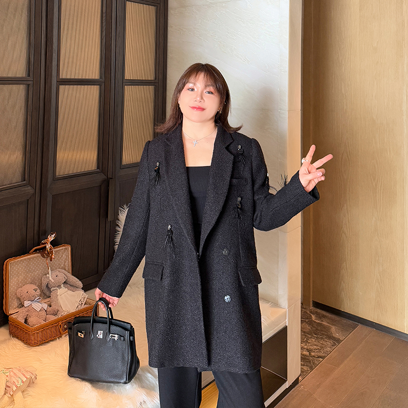 大码女装宽松显瘦西装