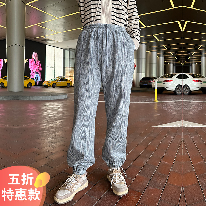 大码女装休闲裤宽松显瘦卫裤