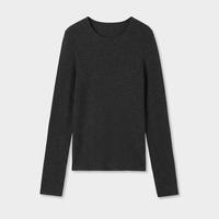 Acme Ground Thin Tencel Wool round-neck long-sleeved knitted sweater for women's simple autumn Slimming top 11382 thumbnail 6