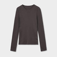 Acme Ground Thin Tencel Wool round-neck long-sleeved knitted sweater for women's simple autumn Slimming top 11382 thumbnail 4