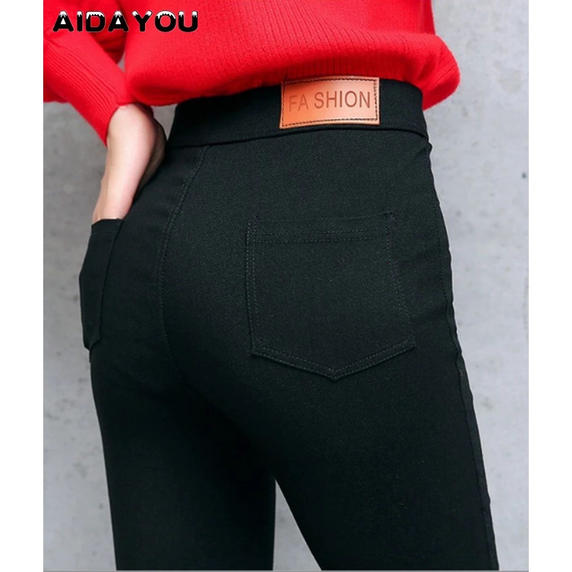 Women Stretchy Skinny Jeans for Short Petite Pull-On Casual