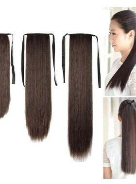 45/55/65cm Long Straight Wig Ponytail Hair Extension Hairpie