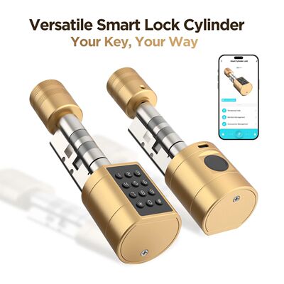 Viladepot Smart Lock Cylinder Fingerprint Door Lock TYPE-C I