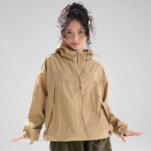 Women Lightweight Sun Protective Hooded Jacket 2026 Spring S