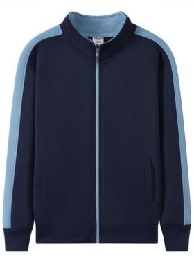 Autumn and winter casual fleece zipper cardigan stand-up col