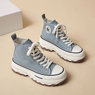 Hot Selling High Top Fashiona Womens Casual Shoes Versatile