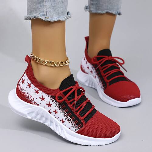 Spring and Autumn New Women's Casual Lace up Comfortable, Br