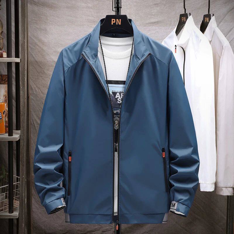 Summer Stand Collar Sunscreen Jacket Men Outdoor Sun Protect图片