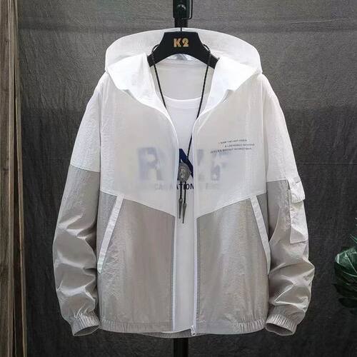 Summer Skin Coats Men Ultra Light UV Sun Protection Big Size