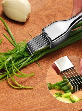 Kitchen Shred Silk The Knife, Stainless Steel Chopped Green