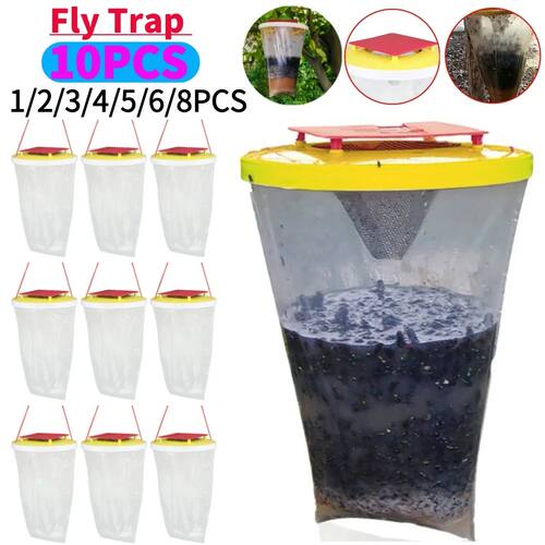 1-10Pcs Disposable Flies Catching Bag Mosquito Trap Catcher