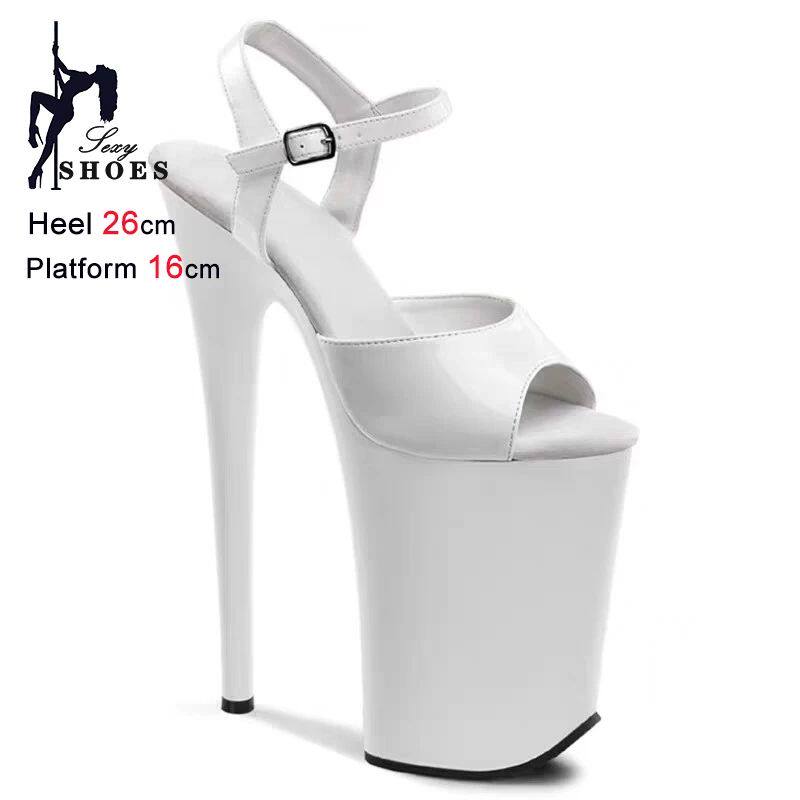 2026 Color Blocking 10 Inch Fetish Sandals 26cm Thin Heel He