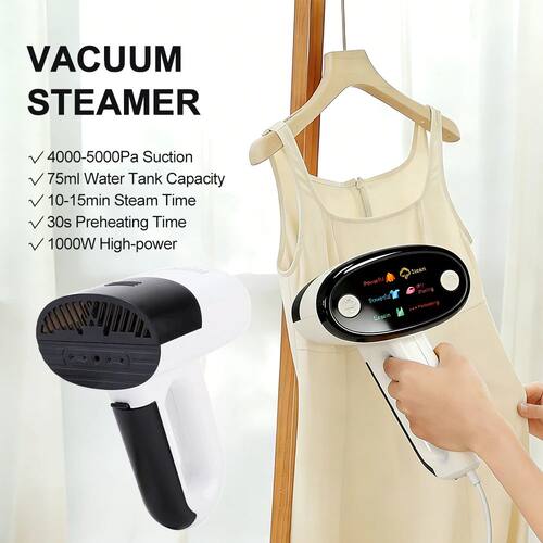 2 in 1 Handheld Garment Steamer 1000W Vacuum Adsorption Desi
