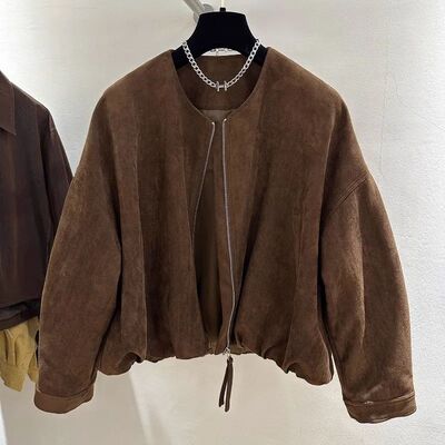 YYAHAHAS 2025 Autumn New Loose and Slimming Top Jacket High-