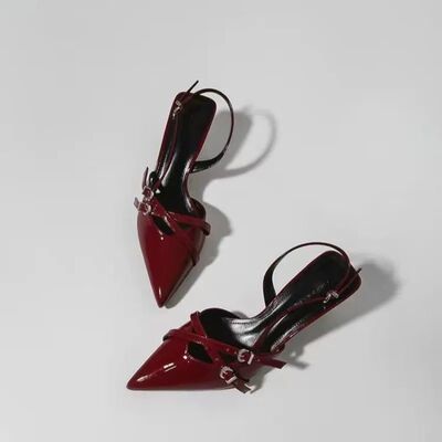 Women's High Heels Sandals Designer Pointed Thin Heels Sanda