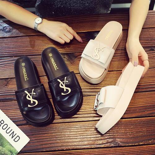 2025 Summer New Women's Fashion Letter Designer Sandals Casu