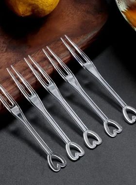 100Pcs Fruit Fork Cake Dessert Food Fruit Pick Children Snac